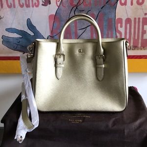 Auth Kate Spade Cove Street Goldie Leather Satchel